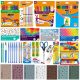  XXL SCHOOL BOOK SET FOR GRADE 4-6, BIC, 88 ELEMENTS. including a set of notes