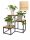  Flower stand, corner stand made of metal for flowers, loft, 3 flower pots NEW