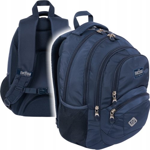  ST.RIGHT school backpack with multiple compartments blue tones 26 l