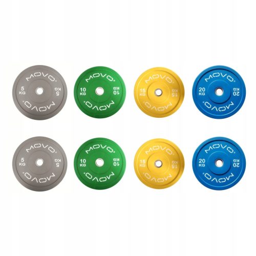  Bumper Olympic Weight Set 100kg | Colorful Training Plates