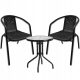  Saska Garden metal grey garden furniture set, 3 pieces.