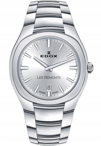  Edox Les Bemonts 57004-3AIN 30mm SILVER SWISS MADE Ladies Watch