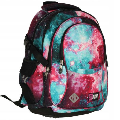  ST.RIGHT school backpack with multiple compartments red tones, purple tones, blue tones, orange tones, pink tones 23 l