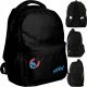 Sleek BeUniq Stitch Black Youth Backpack for School and Sports Use