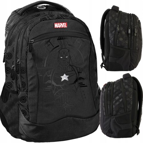  Iron Man BeUniq Multi-Compartment School Backpack, Black, 24 Years Old