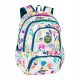  CoolPack school backpack with multiple compartments, white, multi-coloured, 24 l