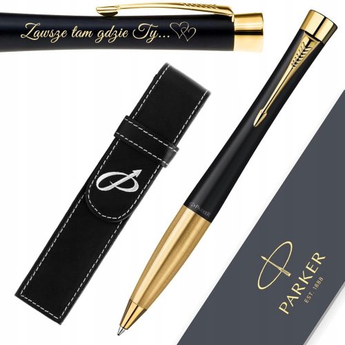  Parker Urban GT black ballpoint pen with engraving FREE + CASE Gift for Dad