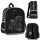 Black Unicorn Holo Preschool Backpack for Girls 31x25x10 cm