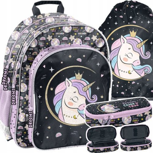  SCHOOL BACKPACK SCHOOL BACKPACK FOR A GIRL UNICORN UNICORN CLASS 1-3 + 2 more products