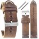  Tekla T-076.03 20mm Vintage Leather Watch Strap