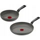  Set of Tefal Change ceramic frying pans 20/28 cm with non-stick coating