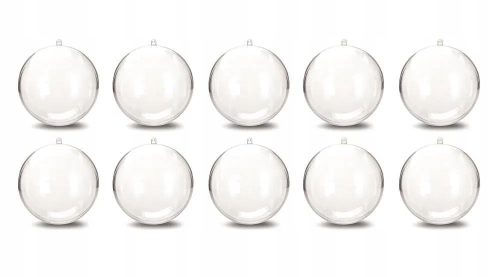  Transparent ball 8 cm 12 pcs.