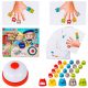  FINGERS HANDS UP Skill Game For Reflexes Colored Thimbles Cards