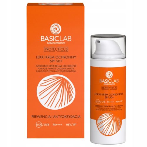 BasicLab Dermatological SPF50+ Light Protective Face Cream, 50ml