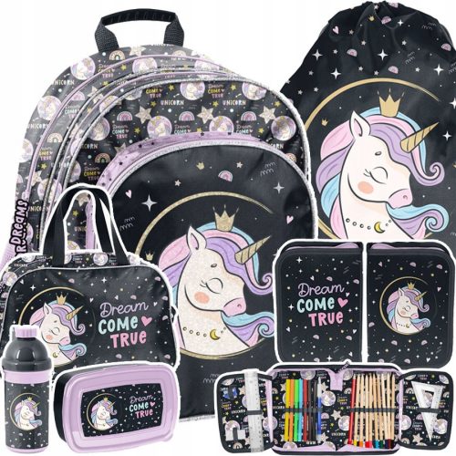  SCHOOL BACKPACK SCHOOL BACKPACK FOR A GIRL UNICORN UNICORN CLASS 1-3 + 5 more products