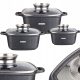  MARBLE POTS SET, INDUCTION GAS POTS SET