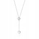  SILVER CHAIN pr. 925 Tie with Heart Large Cubic Zirconia