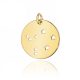  Gilded zodiac sign LIBRA CONSTELLATION silver