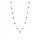  SILVER NECKLACE pr. 925 Choker Black Zircons