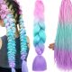  SYNTHETIC HAIR ARTIFICIAL FOR BRAIDS BRAIDS DREADLOCKS UNICORN EXTENSIONS