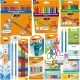  BIC SCHOOL LAYET FOR GRADE 1-3 Colored pencils, markers, PENCILS, BLOCKS, GLUE + FREE