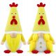  SET OF 2 GNOMES, GNOME CHICKENS, DWARVES GIFT FOR COLLECTOR