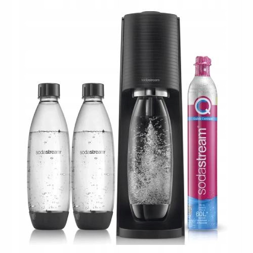  SodaStream Terra black saturator + 2 bottles + gas