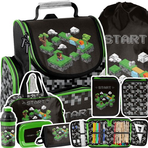  SCHOOL BAG PASO Backpack MINECRAFT Class 1-3 START + 6 more products