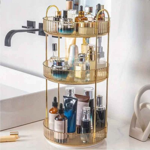  Rotating organizer for cosmetics, jewelry, perfumes, brushes, gold plates