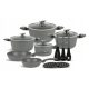  Set of Edenberg aluminum pots, 15 pieces