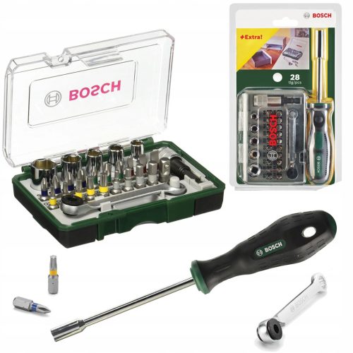  Screwdriver with Bosch bits, 28 elements