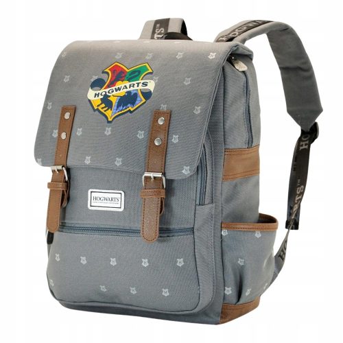  Harry Potter school backpack with multiple compartments KARACTERMANIA gray and silver tones