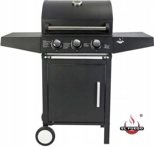 GAS GARDEN GRILL EL FUEGO SAN ANGELO 8.4kW! + REDUCER WITH HOSE!