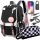 Multi-Compartment Youth School Backpack with Pencil Case & Modern Features Set
