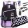 Multi-Functional Youth School Backpack with USB, Lock & Pencil Case - 6-in-1 Large Set