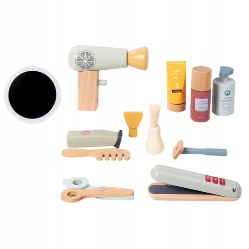  Cosmetic set Interesting toy set for a hair salon Birthday gift Wooden play set