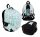 Reflective and Glow-in-the-Dark Multi-Pocket School Backpack Set with USB and Lock