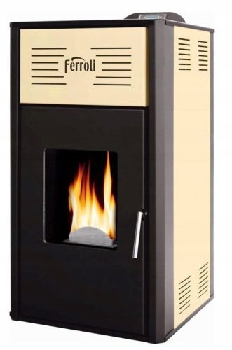  Ferroli double-function steel pellet stove 12 kW