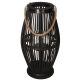  BAMBOO LANTERN, BLACK RATTAN LANTERN, 60 CM