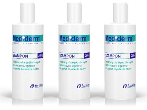 3-Pack MEDIDERM Soothing Shampoo for Eczema and Psoriasis, 200g