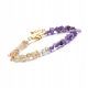  Bracelet Natural Stone Citrine Amethyst