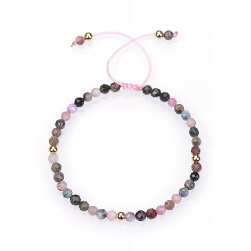  Women's String Bracelet Natural Stone Tourmaline 4mm