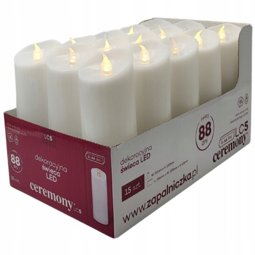  Battery-operated LED insert Ceremony Electric Candle for candles LC5 15cm 15pcs