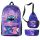  STICH SCHOOL BACKPACK SET PENCIL CASE BAG 3IN1, Lilo and Stitch, Multi-colored