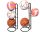  Support de ballon pour 3 pièces - football, netball, basket-ball