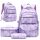 Stylish Multi-Compartment Backpack Set for School with Lunch Bag and Pencil Case