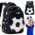 Multi-Compartment Black School Backpack for Grades 1-3, Water-Resistant and Durable