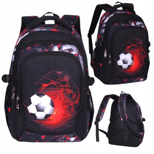 Durable Multi-Compartment School Backpack for Grades 4-6 - Water-Resistant Material