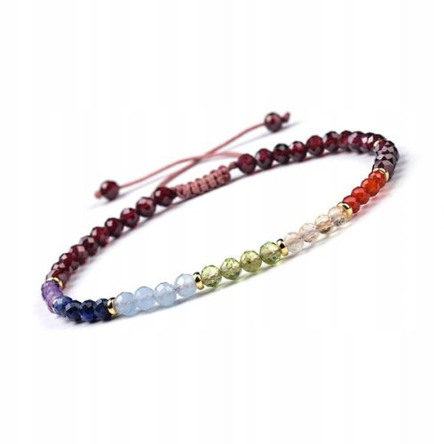  Garnet Carnelian Peridot Citrine Aquamarine Amethyst Lapis Bracelet