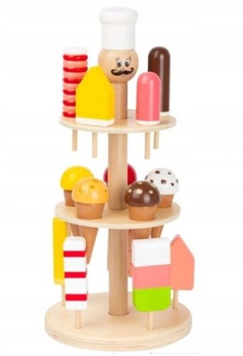  Wooden ice cream stand 16 pcs. Small Foot ice cream shop